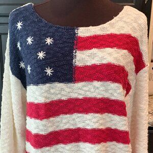 Lucky Brand Flag Sweater NWT Size Medium
